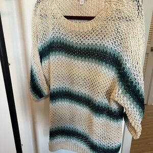 J. Jill Multicolor Striped Knit Sweater